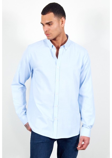 Mavi Erkek Kolay Ütülenebilir Standart Fit Normal Kesim Oxford Gömlek indirimleri