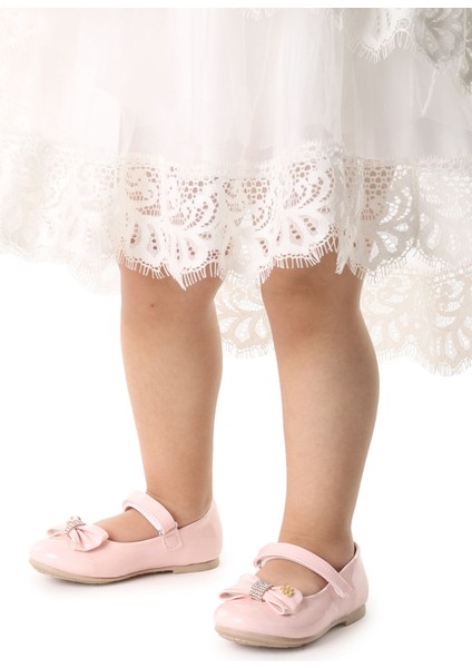 Cırtlı Fiyonklu Kız Çocuk Babet Ayakkabı Ege 201 Rugan fiyatları