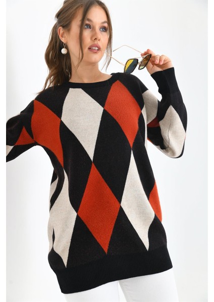 Kadın Baklava Detaylı Tunik Siyah fiyatları