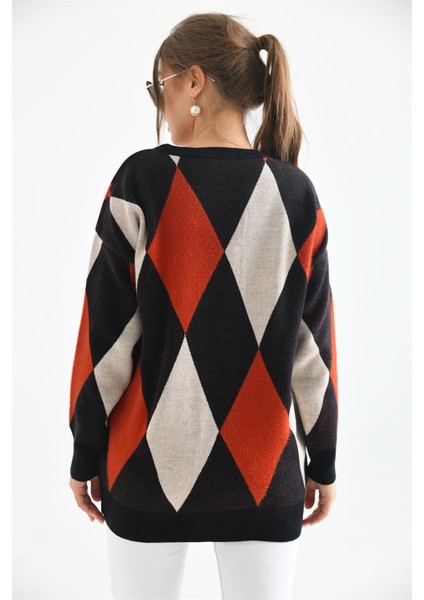 Kadın Baklava Detaylı Tunik Siyah modelleri