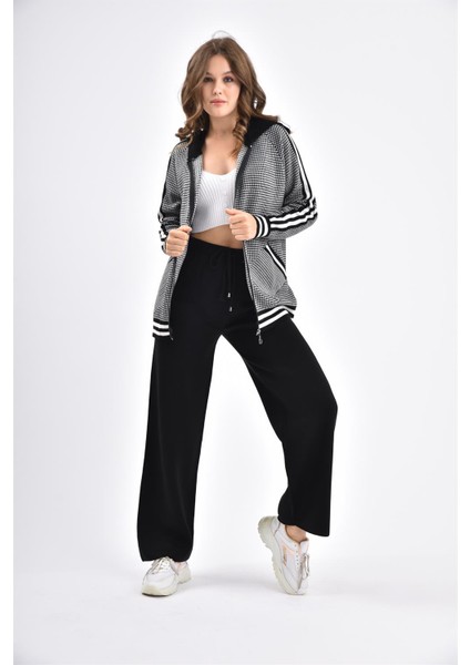 Kadın Kapşon Detay Ikili Takım Siyah fiyatları