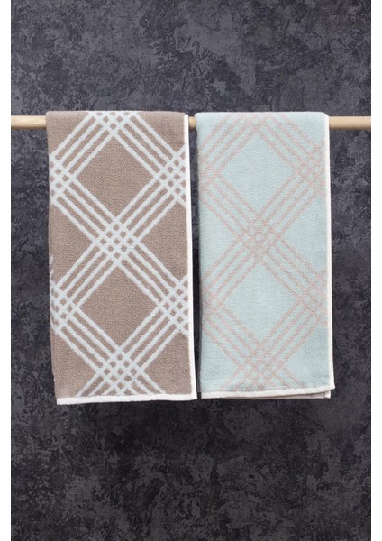 Penye Pamuğu 50 x 100 cm İpliği Boyalı 2'li Set Diamond V1