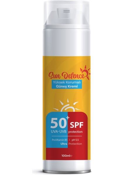 Sun Defence Spf 50+ Güneş Kremi 100 Ml Tüm Ciltler İçin