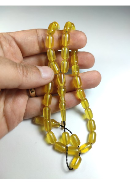 Iskeçe Tesbih Ayhan Turan Usta Işi Imzalı Mühürlü Sıkma Kehribar 2541 fırsatları