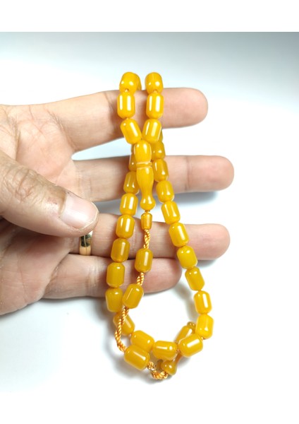 Iskeçe Tesbih Junaid Hassan Usta Işi Imzalı Mühürlü Sıkma Kehribar Model 2494 indirimleri