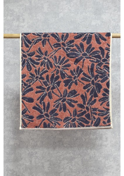 Penye Pamuğu 50 x 100 cm İpliği Boyalı 2'li Set Flower V2