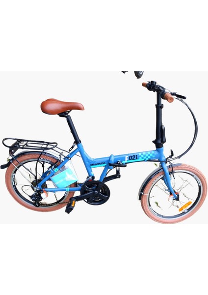 F021 20 Jant Katlanır Bisiklet 38 cm 21 Vites V Fren Koyu Gri