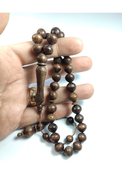 Iskeçe Tesbih Mustafa Uysal Usta Işi Imzalı Mühürlü Akasya Ağacı Model 2452 modelleri