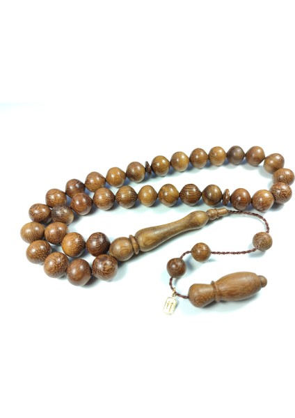 Iskeçe Tesbih Mustafa Uysal Usta Işi Imzalı Mühürlü Coconut Ağacı Model 2442