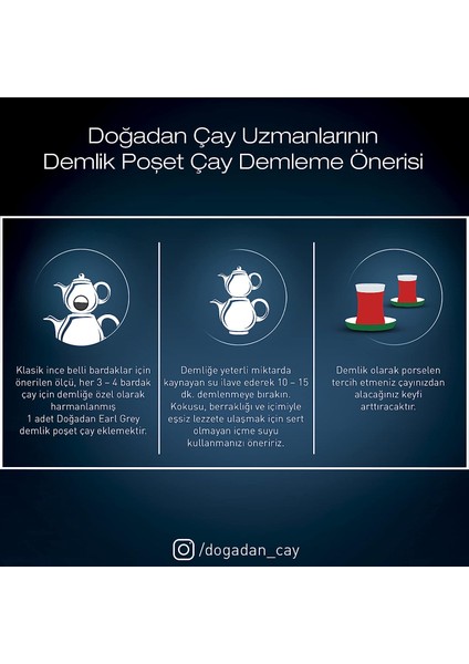 Early Grey Demlik Poşet Çay 100'lü 2 Adet