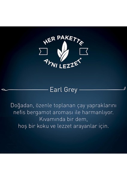 Earl Grey Demlik Poşet Çay 100'lü 12 Adet