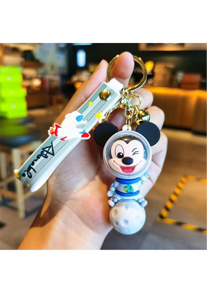 Space Uzay Astronot Mickey Mouse Anahtarlık ve Çanta Aksesuarı