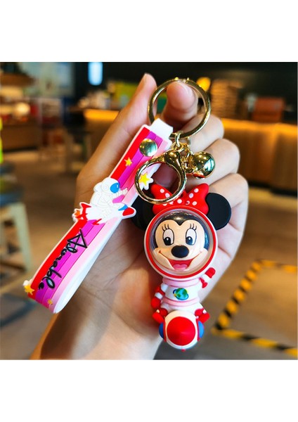 Space Uzay Astronot Mickey Mouse Anahtarlık ve Çanta Aksesuarı fırsatları