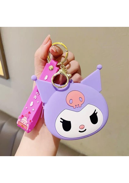 Kuromi Bozuk Para Cüzdanı Mor Anahtarlık modelleri