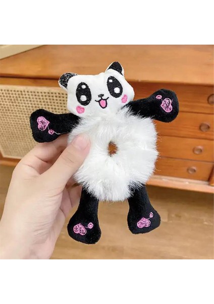 Piraye Gift Sevimli Panda Peluş Lastikli Toka