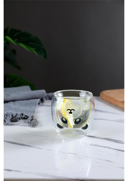 Çift Cidarlı Panda Bardak