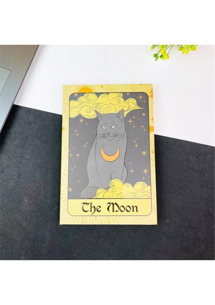 The Moon Kedi Tasarımlı Lastikli Defter