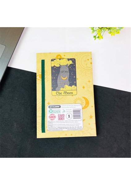 The Moon Kedi Tasarımlı Lastikli Defter fiyatları