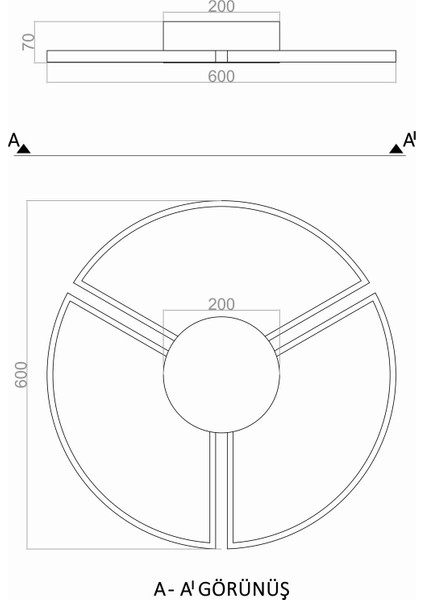 voxlamp lighting solutions Plafonyer Led Avize Segmented