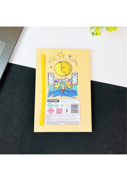 The Moon Tasarımlı Lastikli Defter fiyatları