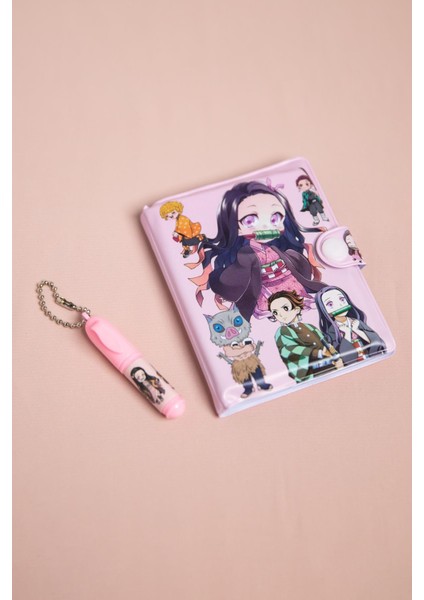 Demon Slayer Mini Defter Kalem Set modelleri