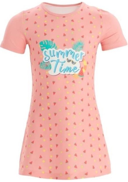 Raddy Somon Kısa Kol Çocuk Tesettür Mayo