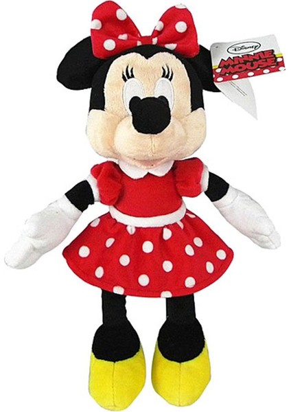 3414 Peluş Minnie Kırmızı Elbiseli 25 cm -Sunman