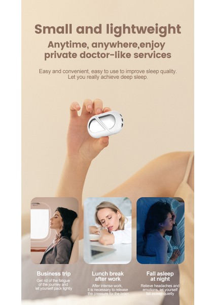 Sleeping Device Hızlı Bir Şekilde Uykuya Dalmak ve Uykuyu Iyileştirmek Için Uyku Aleti Uyku Yardımı Aleti (Yurt Dışından)