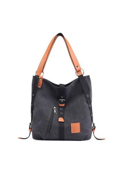 YY Store Omuz Çantası Kadın Kanvas Omuz Çantası Sırt Çantası Yıkanabilir Kanvas Sırt Çantası (Yurt Dışından)