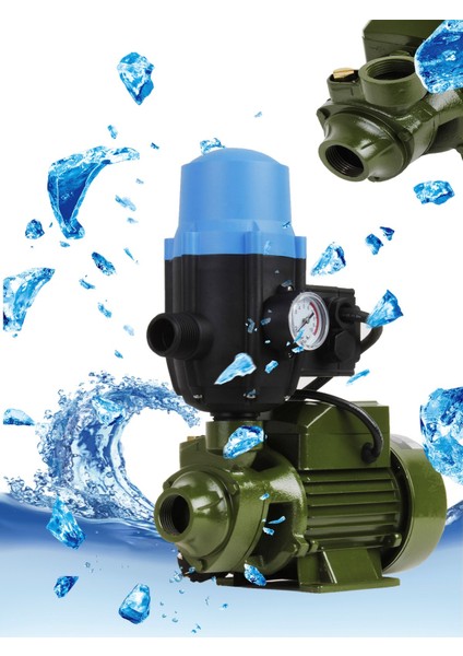 1 Parmak Su Pompası Set Paket Hidrofor Otomatik Sistem Su Pompası Set