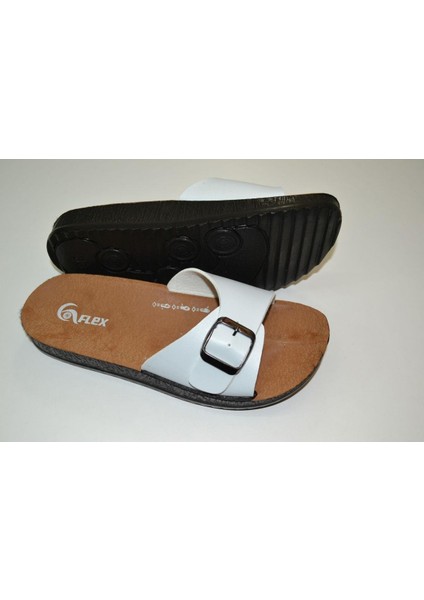 Kadın Anatomik Poliüretan Taban Ayarlanabilir Tek Toka Beyaz Renk Terlik fiyatları