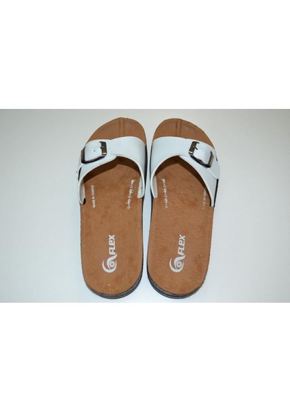 Kadın Anatomik Poliüretan Taban Ayarlanabilir Tek Toka Beyaz Renk Terlik modelleri