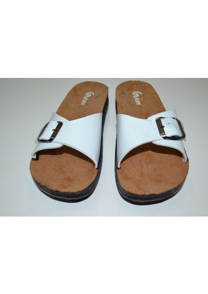 Kadın Anatomik Poliüretan Taban Ayarlanabilir Tek Toka Beyaz Renk Terlik fırsatları