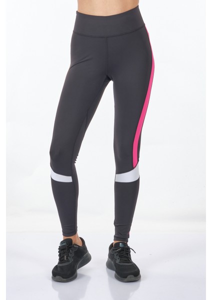 Minimalist Yüksek Bel Spor Tayt - Yan Detaylı - Günlük modelleri