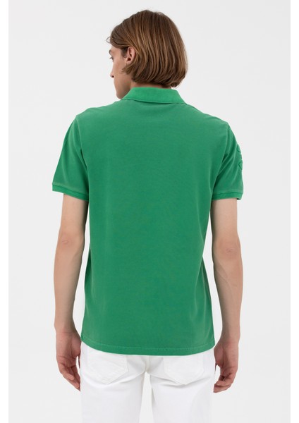 Polo Yaka Regular Fit Yeşil Erkek T-Shirt 1573851 modelleri