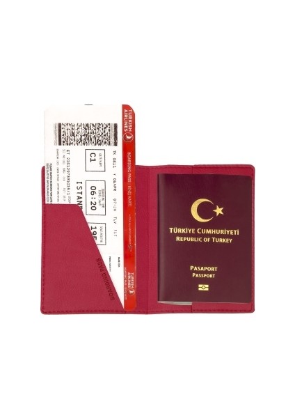 Mira Pasaport Kılıfı Pasaportluk Fuşya