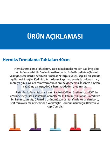 Çubuk Kedi Tırmalama Tahtası 40 cm indirimleri