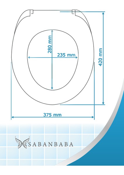 Saban Çocuk Adaptörlü Çift Kullanımlı Klozet Kapağı