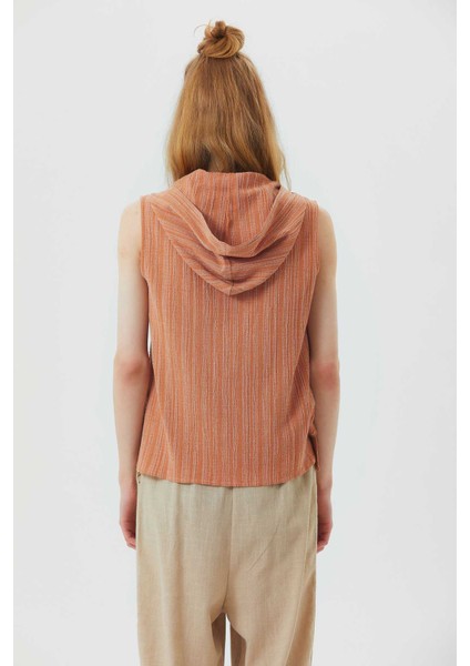 Kapüşonlu Kolsuz Etnik Erkek Gömlek fırsatları