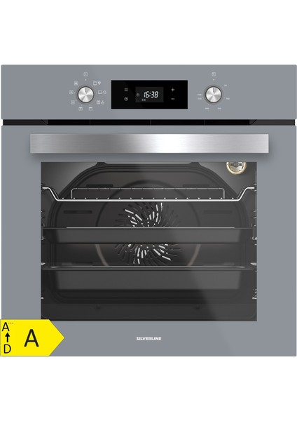 BO6504S01 - CS5364S01 - 3457 Soho 60 Gri Cam Ankastre Set