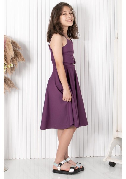 Taş Kemerli Abiye Lila MDV322 fırsatları