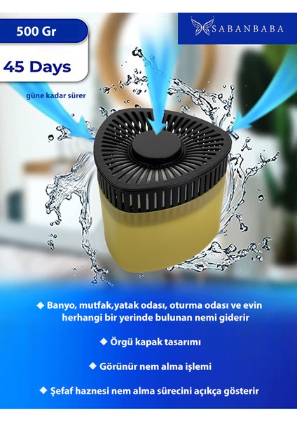 Üçgen Vanilya Nem Alıcılı Ve Rutubet Giderici Aparat 500 gr indirimleri
