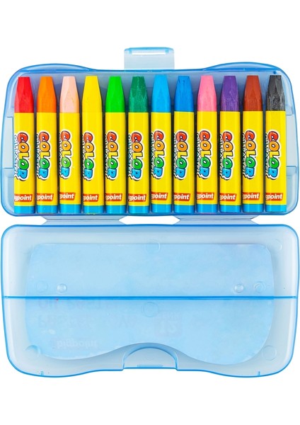 BP741 Pastel Boya 12 Renk Plastik Kutulu