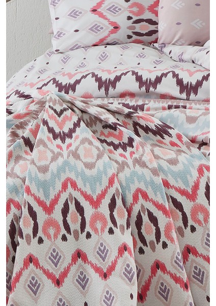 Astec Pembe Çift Kişilik Pamuklu Pike Takımı modelleri