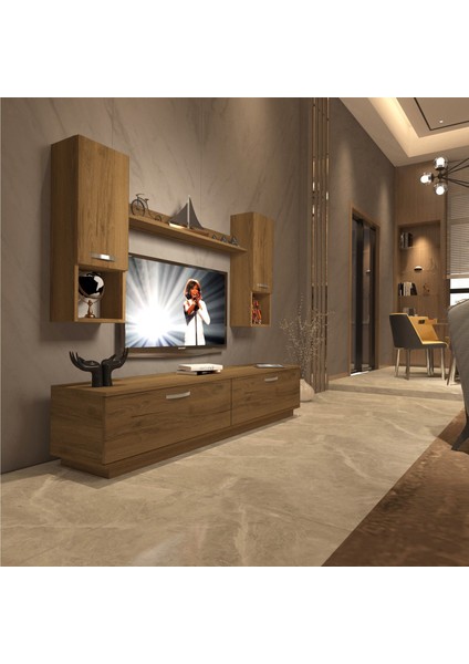 Eko 5dab Mdf Std Tv Ünitesi Tv Sehpası - Naturel Pera