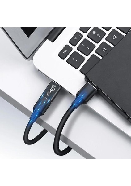 Polham USB 3.0 To Type C Dönüştürücü Typce Girişi USB Dönüştürücü Hızlı Veri Transferi Otg Çevirici