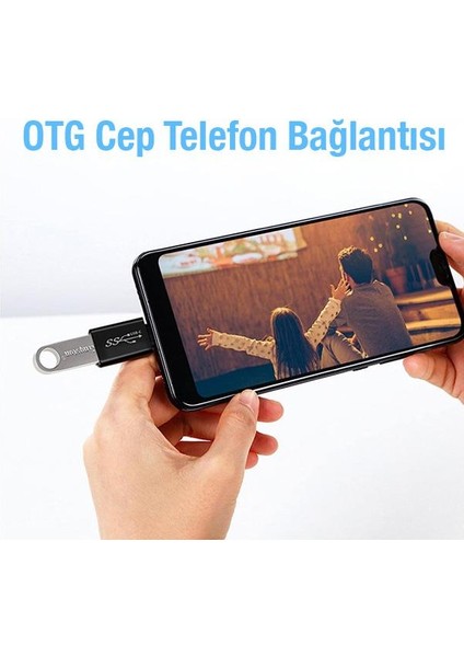 Polham Tak Çalıştır Type-C To USB Çevirici Dönüştürücü Adaptör, Veri Aktarım, Klavye, Mouse Aparatı