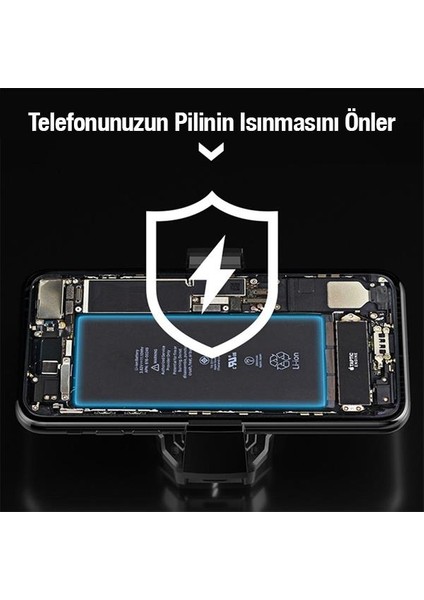 Polham Universal Rgb Işıklı 700MAH Şarjlı Radyatörlü Süpercool Oyuncular Için Telefon Soğutma Fanı