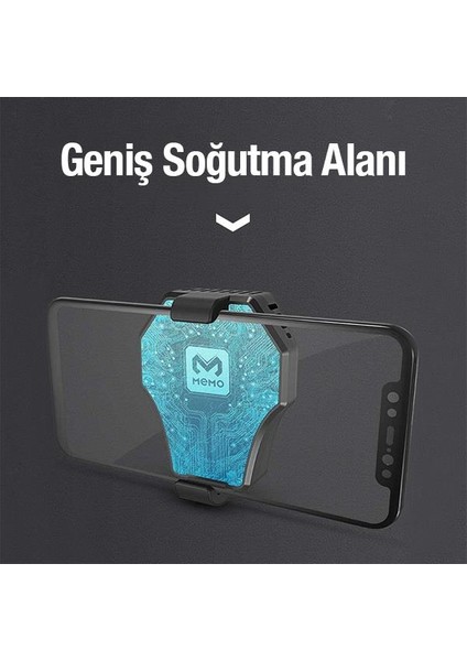 Polham Cold Clam Soğutma Teknolojili Oyuncular Için Telefon Soğutma Fanı, Ultra Güçlü ve Sessiz Soğutucu