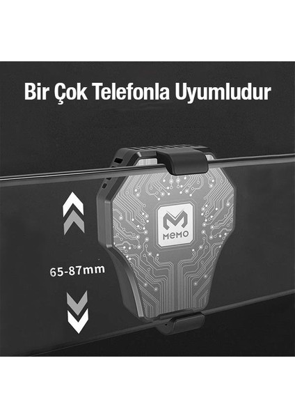 Polham Cold Clam Soğutma Teknolojili Oyuncular Için Telefon Soğutma Fanı, Ultra Güçlü ve Sessiz Soğutucu